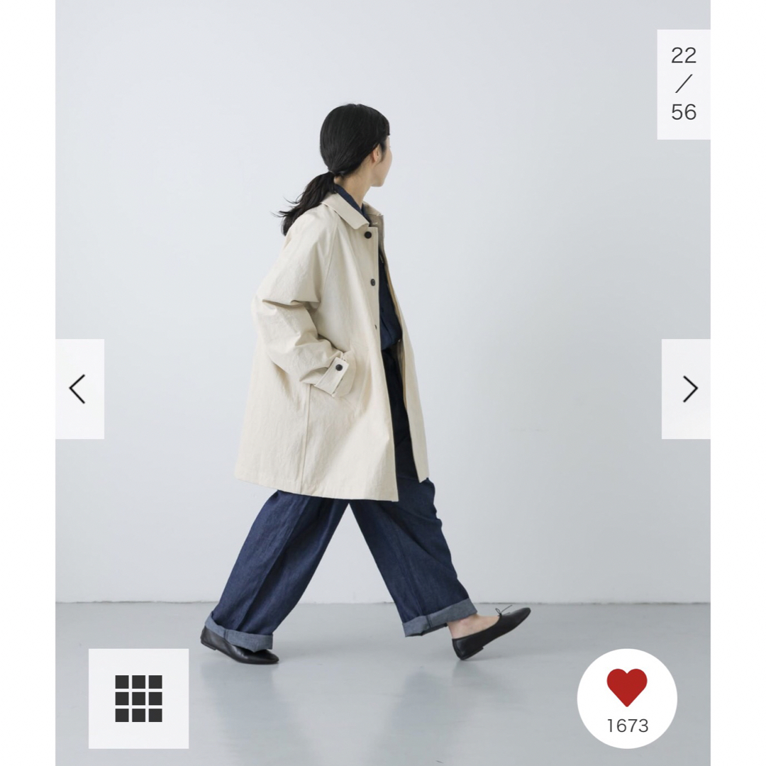 かぐれ - 新品タグ付◉ かぐれ コットンバックタックショートコート