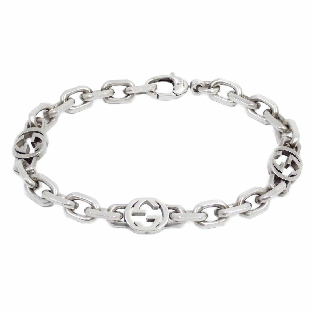 GUCCI グッチ インターロッキングG チェーン ブレスレット シルバー925