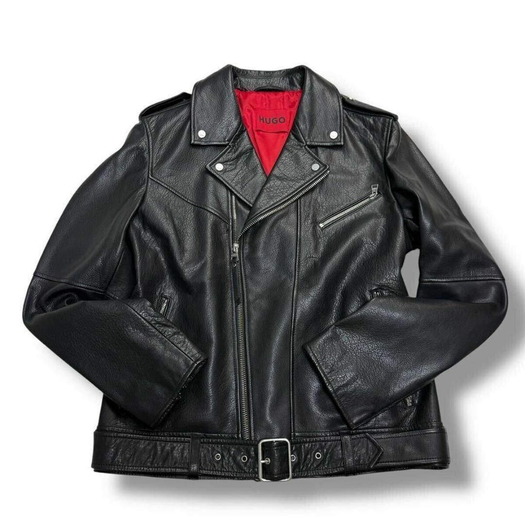 HUGO BOSS - 【現行/未使用級】XL ヒューゴボス ダブル ライダース
