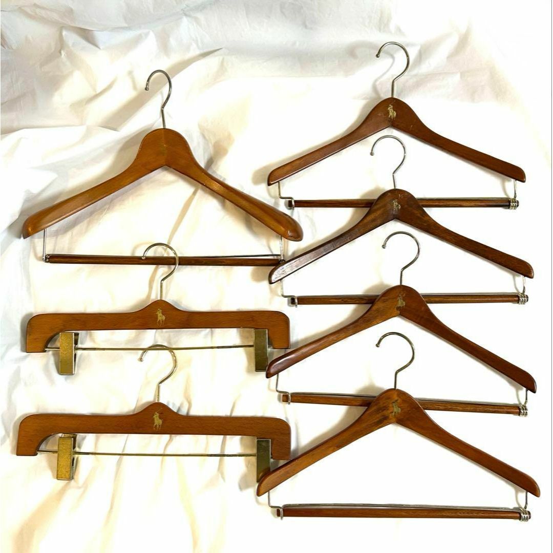 ポロラルフローレン 木製ハンガー 7本セット POLO RALPH LAUREN