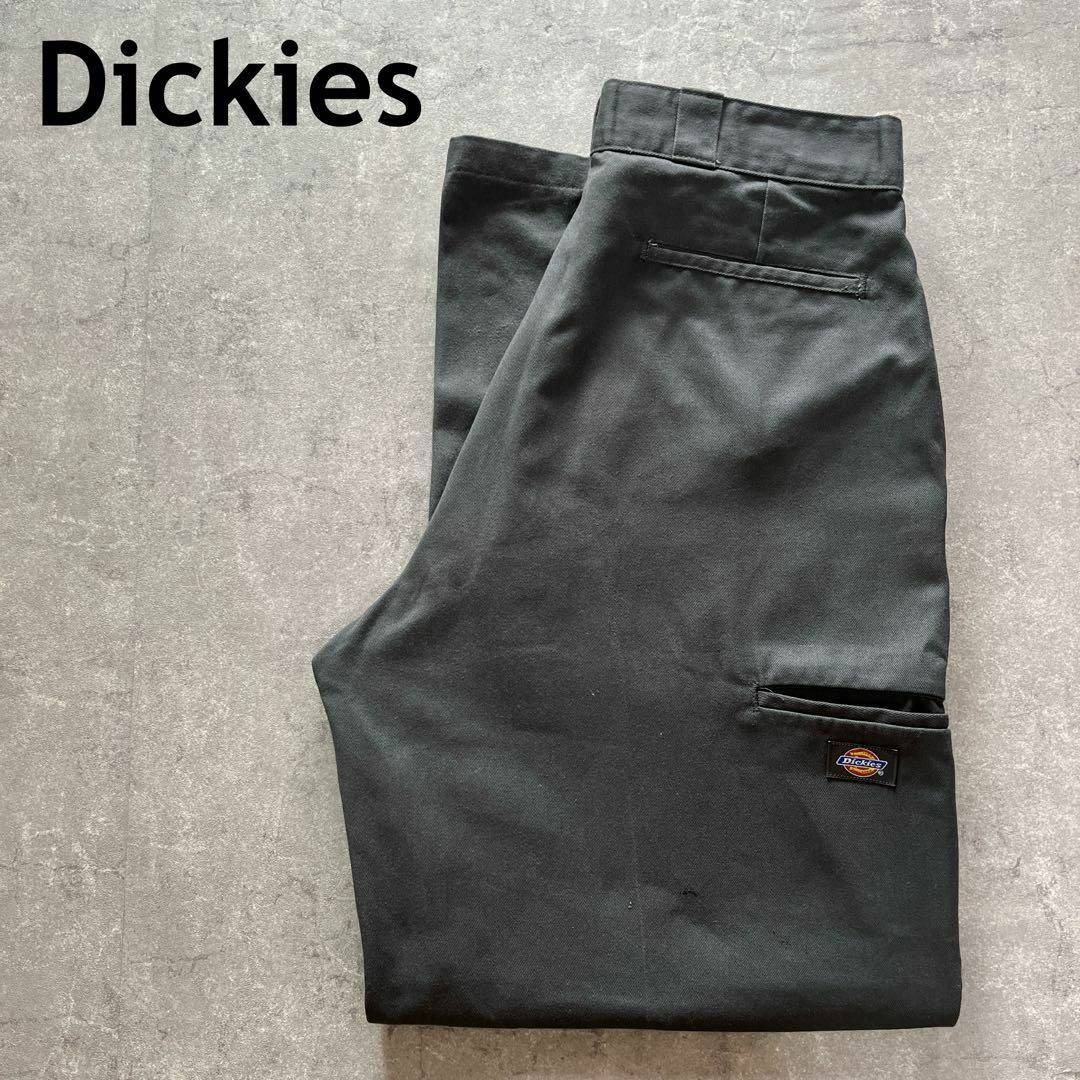 Dickies - Dickies メキシコ製 ワークパンツ ダブルニー W36×32 グレー
