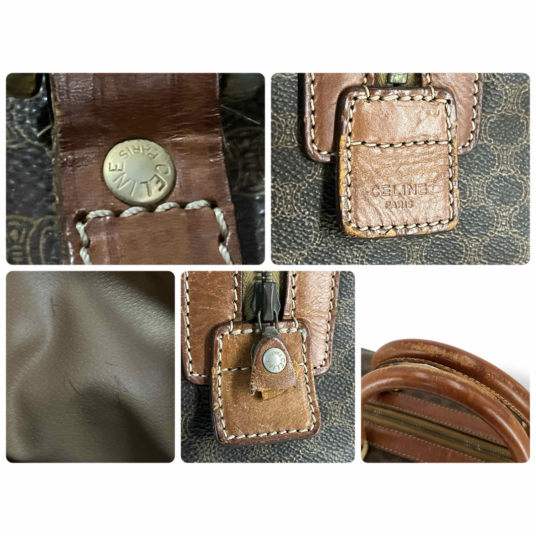 CELINE - オールド セリーヌ ボストンバッグ トリオンフ マカダム柄