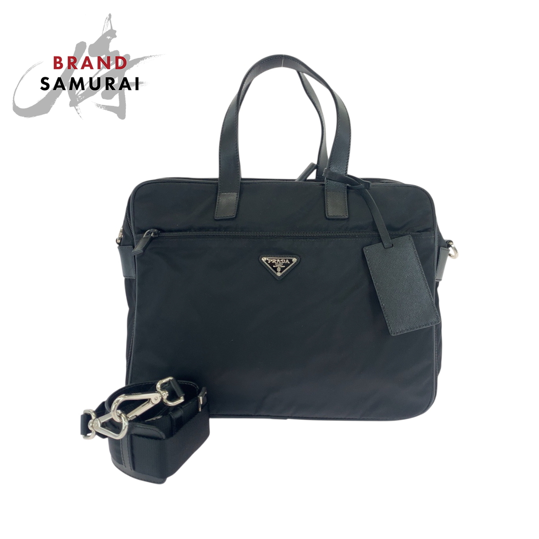 美品 【カード付】プラダ テスート ナイロン 三角ロゴ 2WAY ビジネス