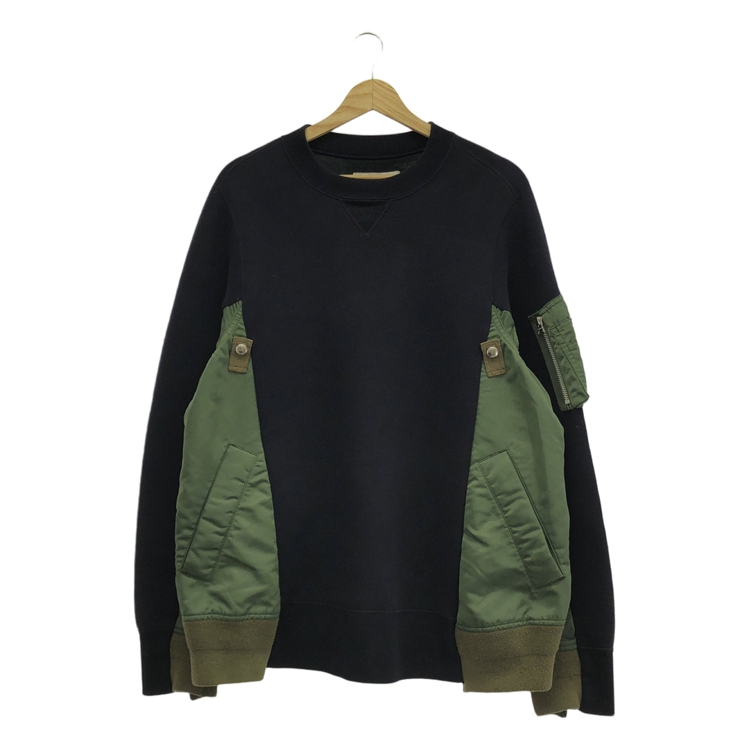 sacai - sacai / サカイ | Sponge Sweat MA-1 Pullover / 異素材 切替