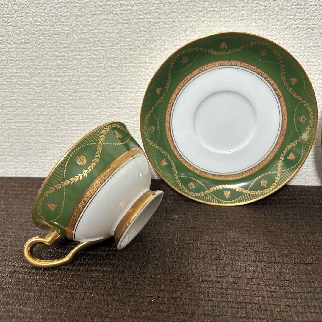 大倉陶園 瑠璃片葉金蝕 20cmデザート皿 16 大倉陶園の