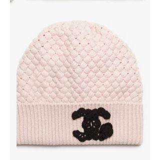 CHANEL - 値下げ！新品未使用 シャネル ニット帽 カメリア ピンク 最新