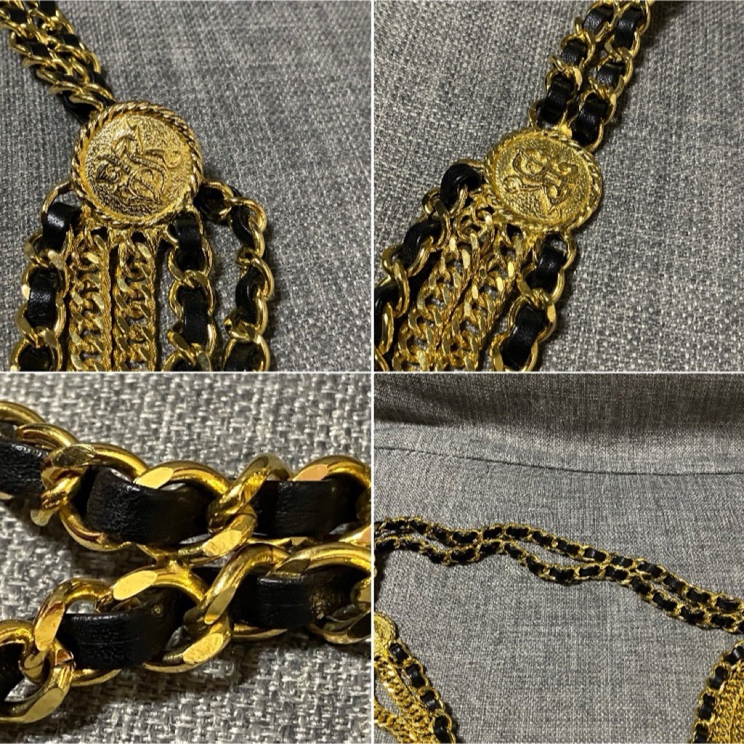 J&R - 美品 J&R ジェイアンドアール チェーンベルト レザー