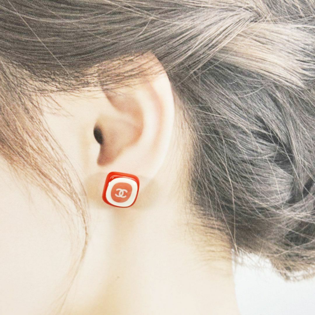 CHANEL - 【美品】シャネル ピアス ココマーク 03P ピンク/ホワイト