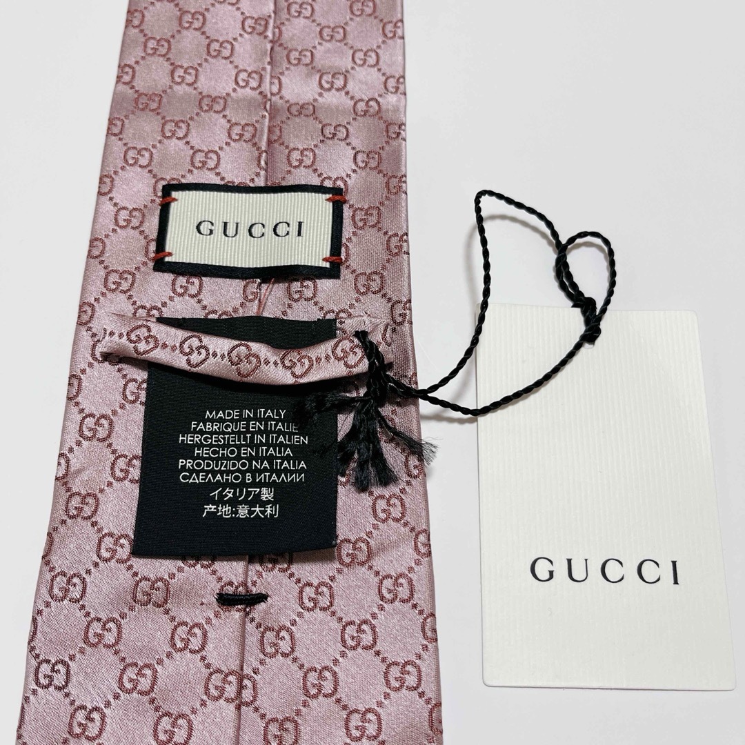 GUCCI - 新品タグ付き グッチ ネクタイ ハイブランド GG柄 インター
