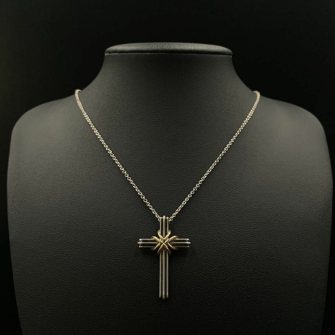 Tiffany & Co. - ティファニー ネックレス シグネチャー クロス コンビ