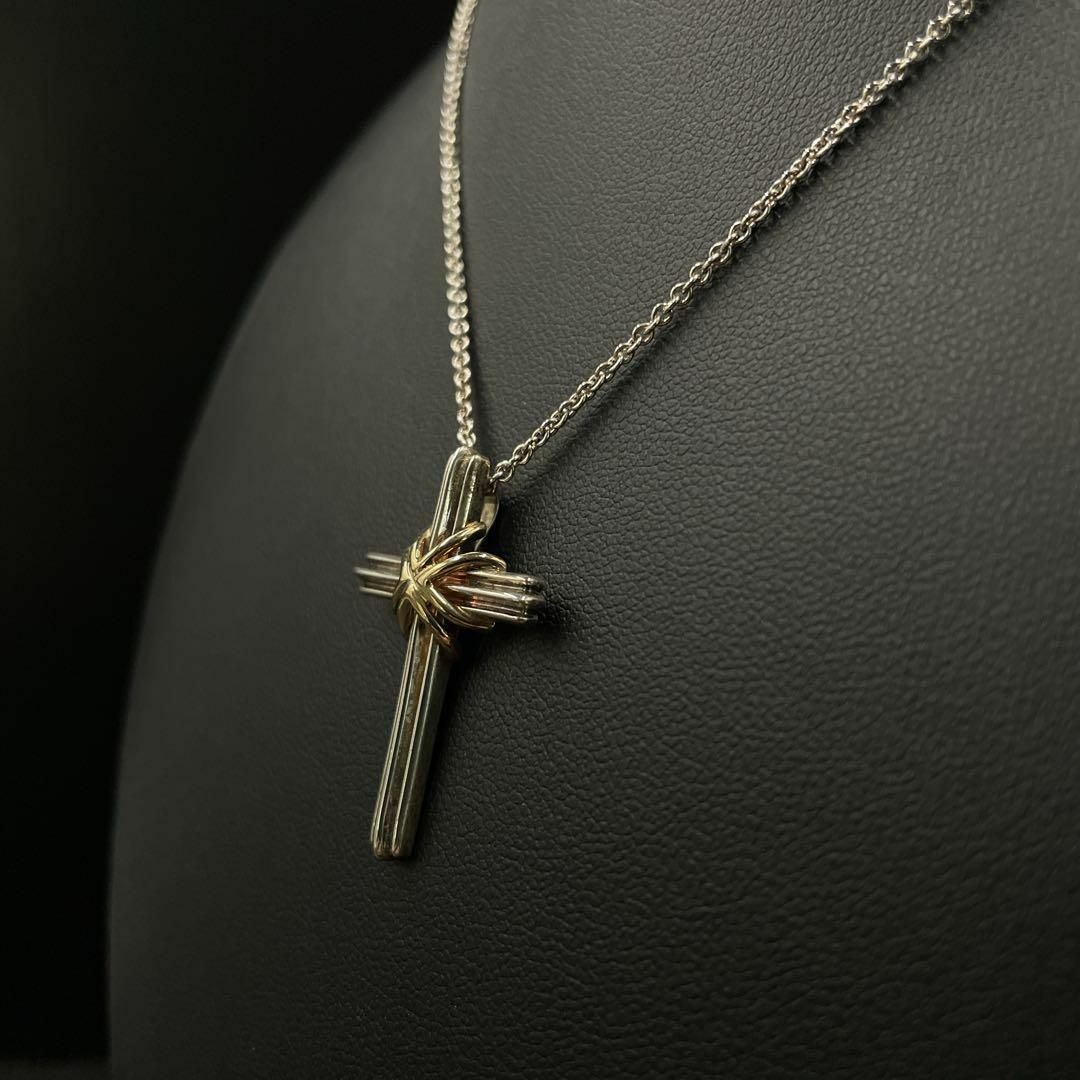 Tiffany & Co. - ティファニー ネックレス シグネチャー クロス コンビ
