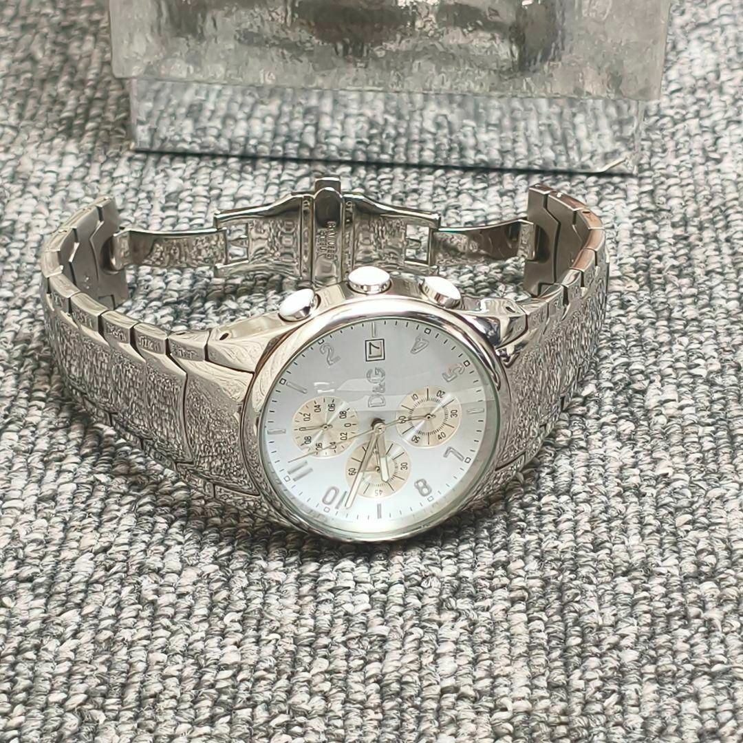 DOLCE&GABBANA - ♥️ 動作品 D&G クロノグラフ 時計 シルバー