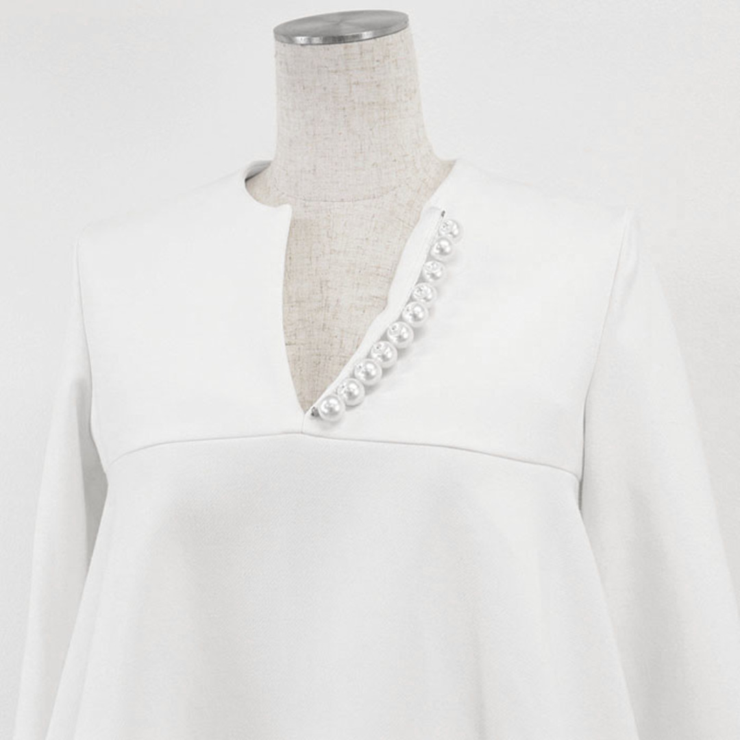 YOKO CHAN ヨーコ チャン ブラウス 長袖 2020年製 フェイクパール