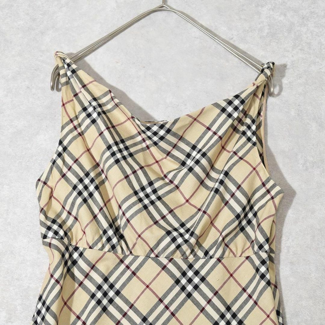 BURBERRY BLUE LABEL - y2k バーバリーブルーレーベル ロゴ刺繍 ノバ