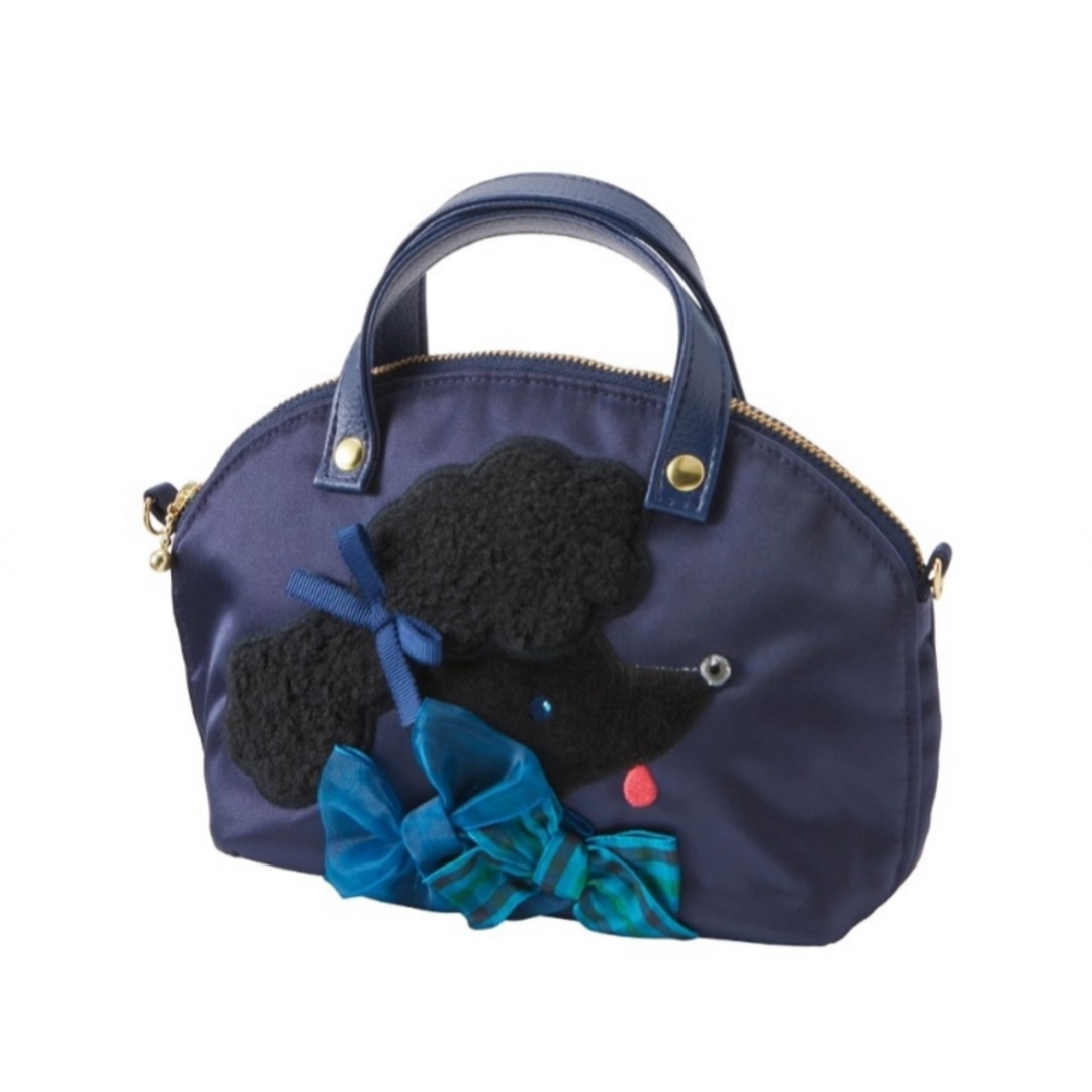 ファミリア Bibiy コラボミニバッグ ネイビー familiar