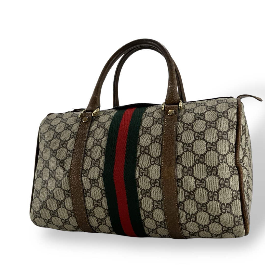 GUCCI - オールドグッチ ミニボストン GGスプリーム シェリーライン
