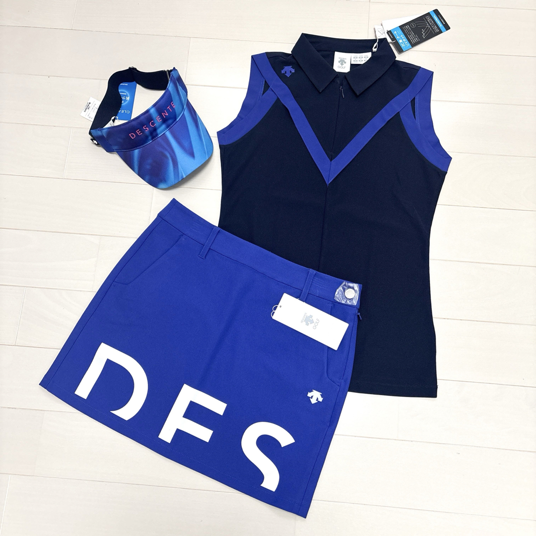 新品タグ付き】デサントゴルフ レディース セットアップ 3点セット