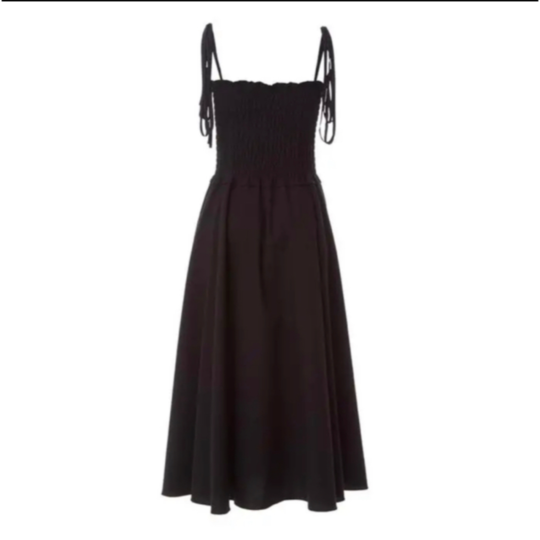 美品 BORDERS at BALCONY サテンリボンワンピース