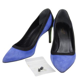 GUCCI（ハイヒール/パンプス ・ ブルー・ネイビー/青色系）のフリマ