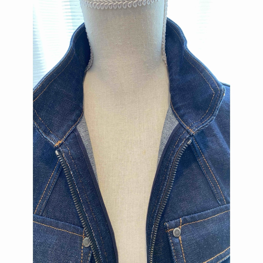 ダークデニムジャケット フィット感あり イヴ・サンローラン FR42サイズ