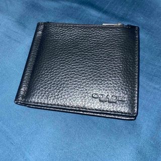 COACH - 値下げコーチマネークリップ 本革マグネット式 ダークブラウン