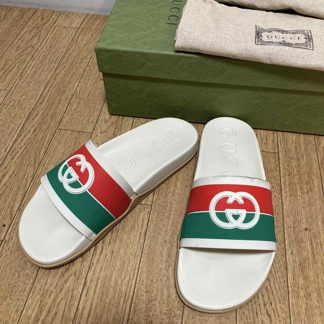 GUCCI - GUCCI グッチ サンダル メンズ 30㎝ インターロッキングGの