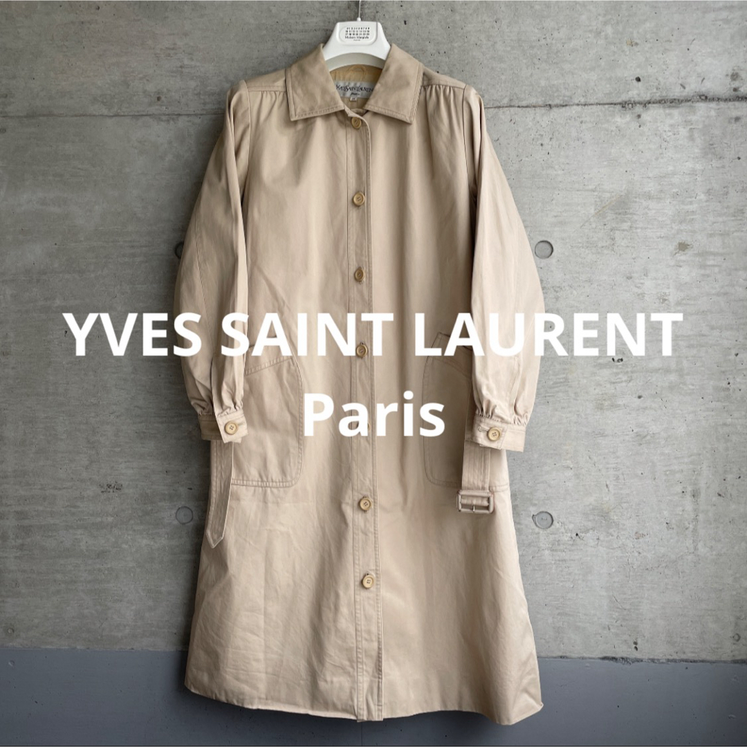 SAINT LAURENT - イヴサンローラン ステンカラーコート スプリング
