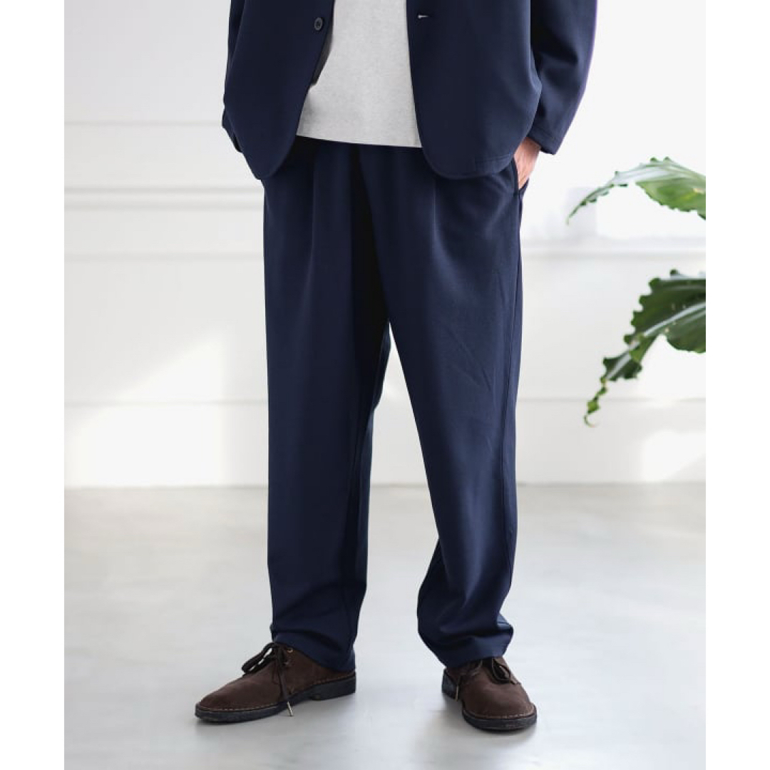 BEAMS - 新作BEAMS ストレッチ接触冷感ダブルフェイス梨地パンツSize:L