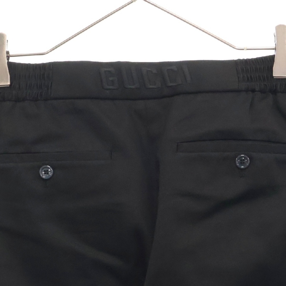 GUCCI20SS プレーンロゴパンツ ブラック