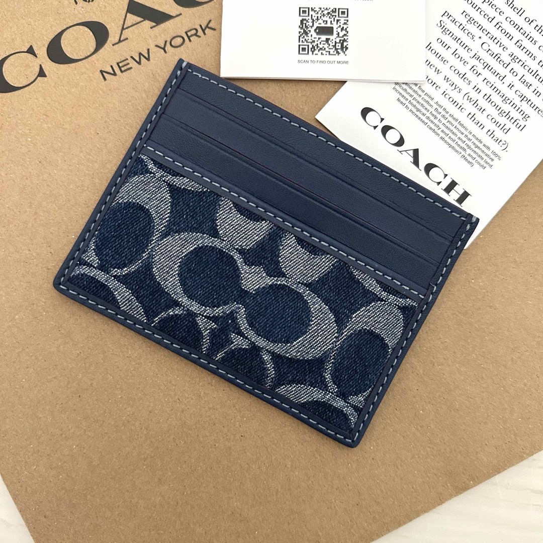 COACH - 限定品！新品 COACH 定期入れ IDケース デニム地の通販 by
