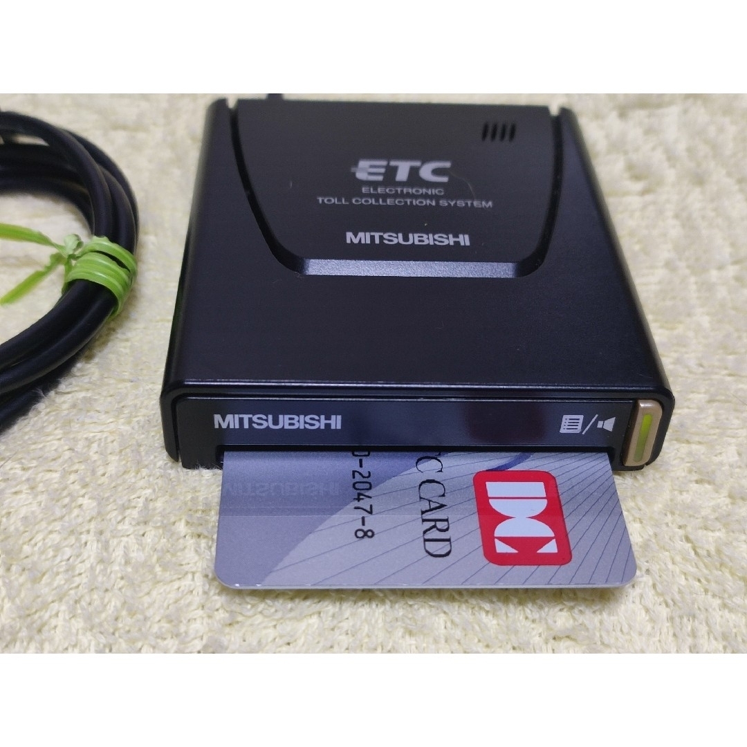 軽登録一体型ETC車載機 三菱EP-9U5*V USBコード+シガープラグコードの