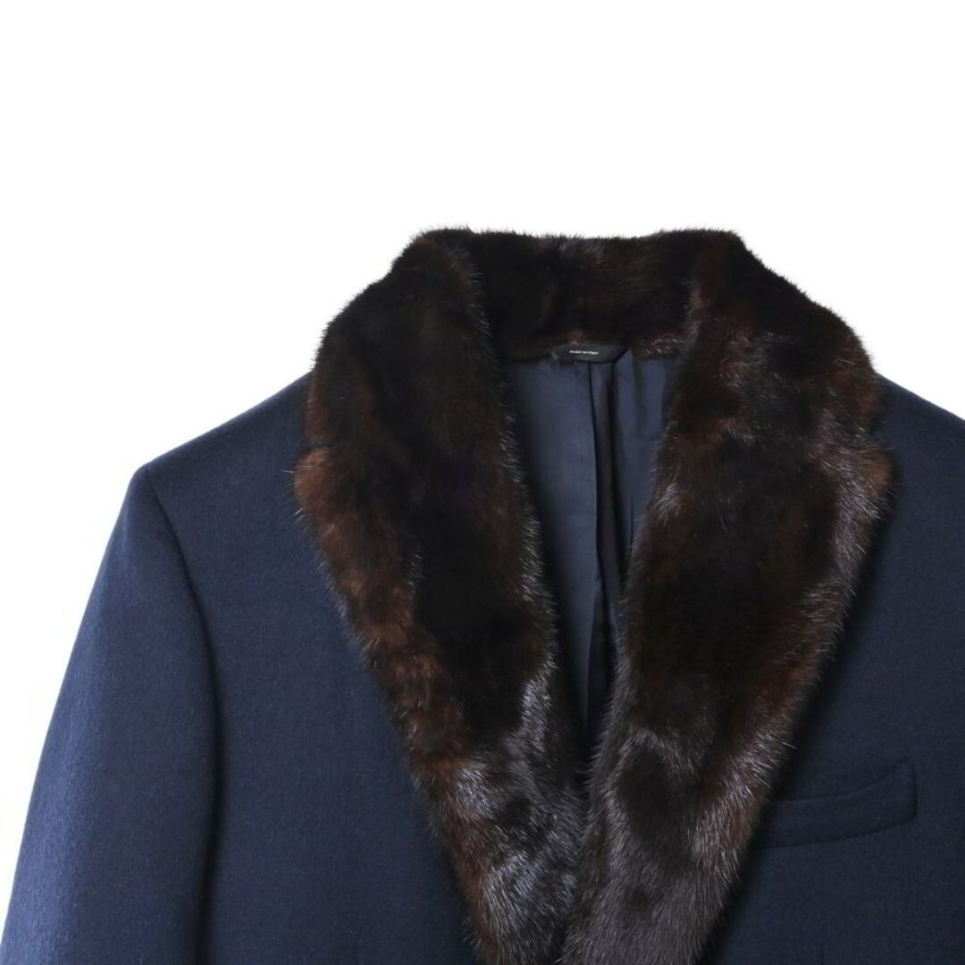 FENDI - FENDI ミンクファー付き カシミヤ混 チェスター コートの通販