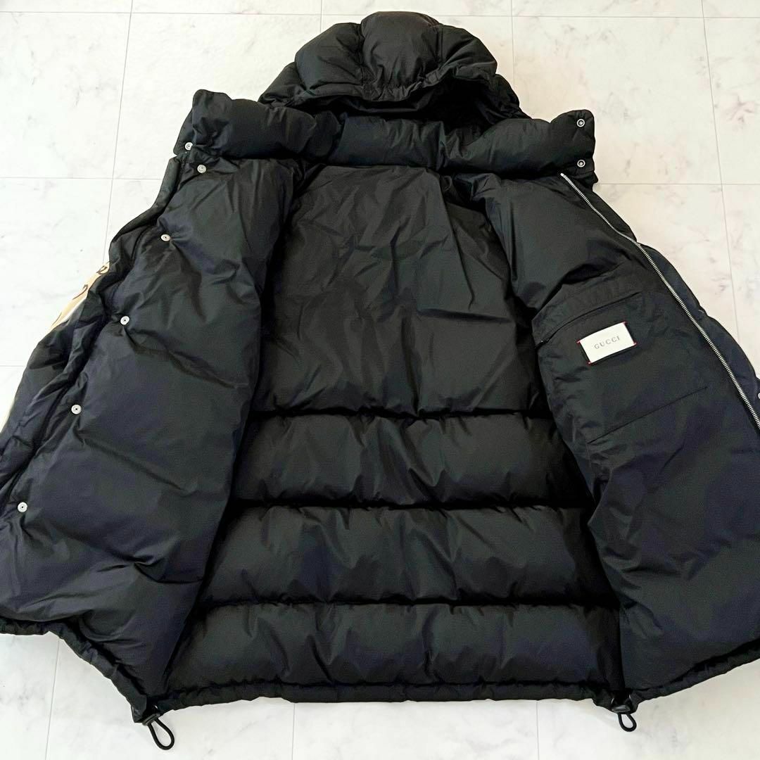 GUCCI - 【極美品】グッチ ダウンジャケット 52 XL ブラック GGの通販