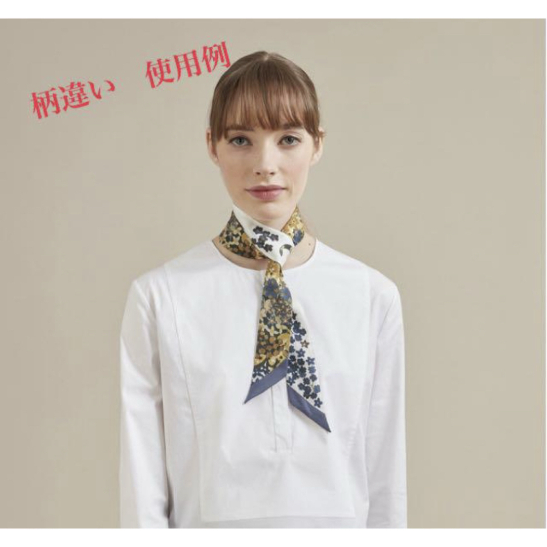 LONGCHAMP - ロンシャン シルクリボン スカーフ バンダナ ハート 新品