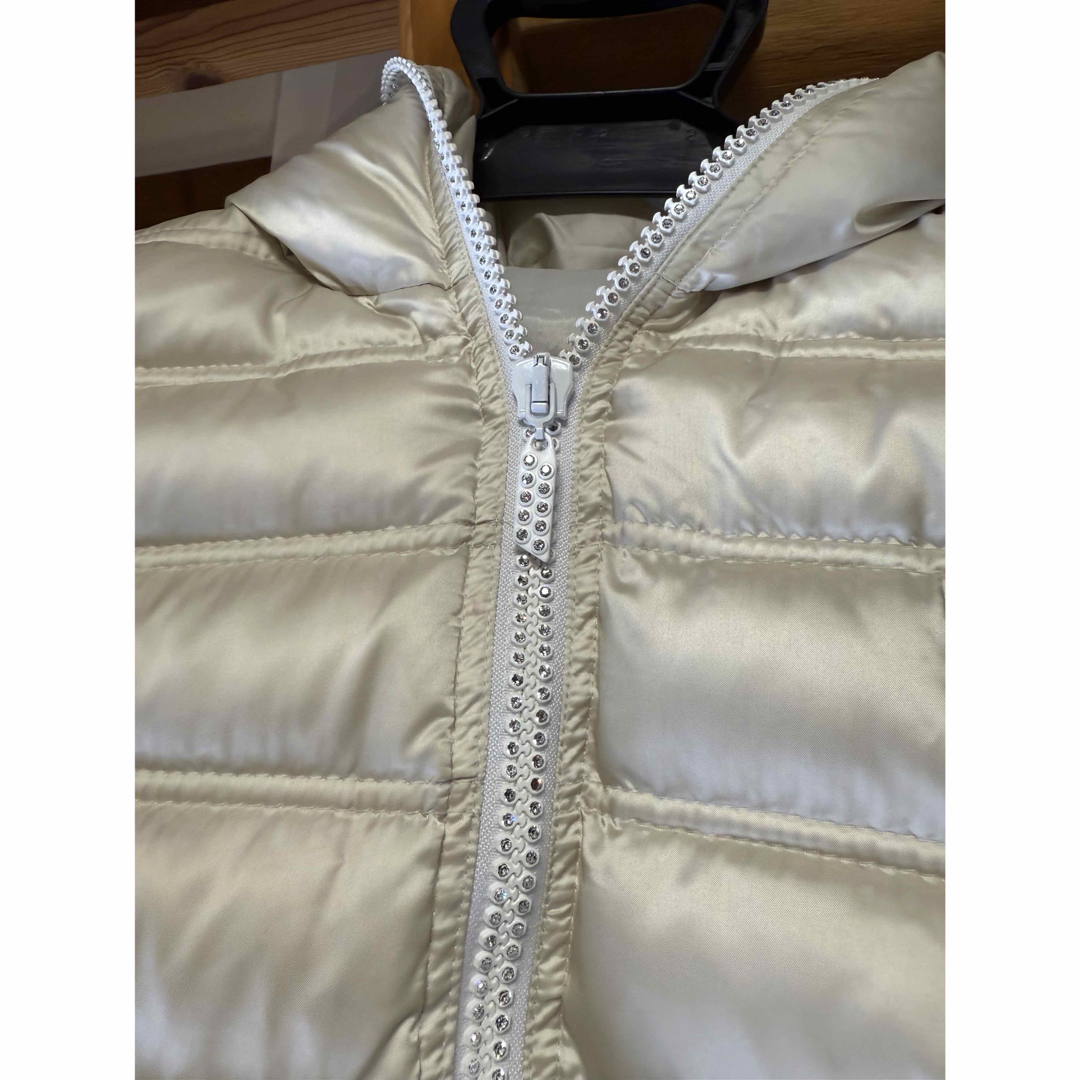 ダルタンボナパルト シャンパンゴールドホワイト ダウンベスト