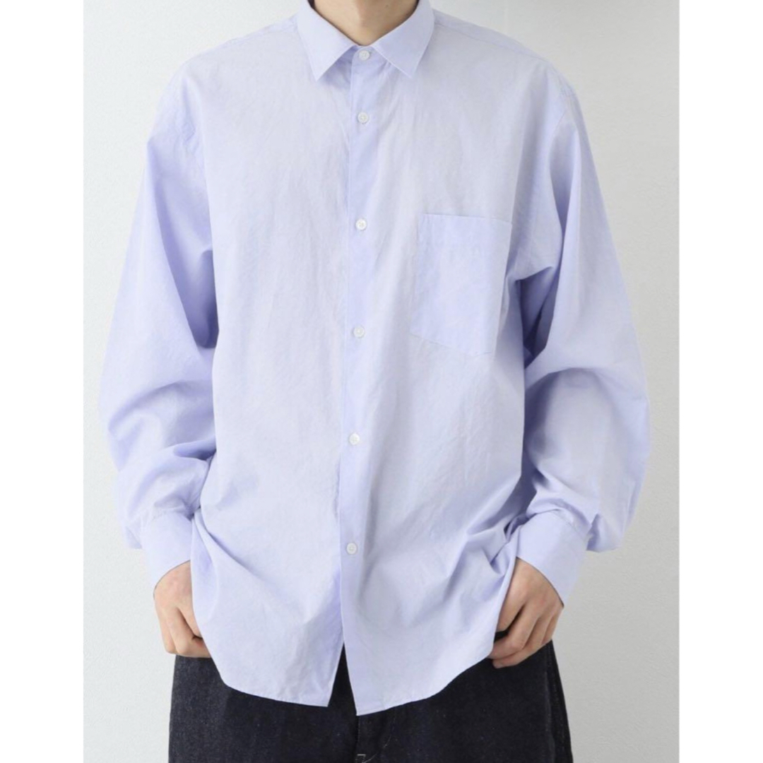 COMOLI - COMOLI コモリシャツ 23ss SAX サックス サイズ4 限定カラー