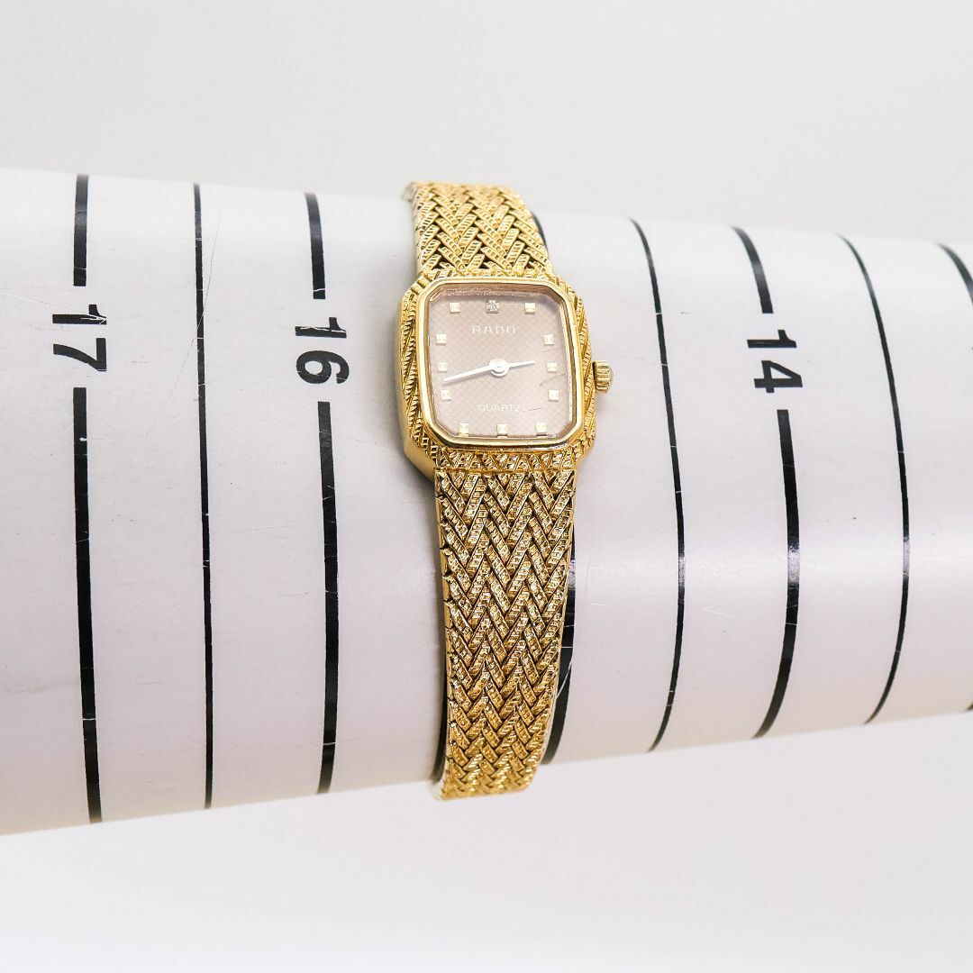 RADO - 稼働 RADO 腕時計 アンティーク ブラウン文字盤 新品電池 2039