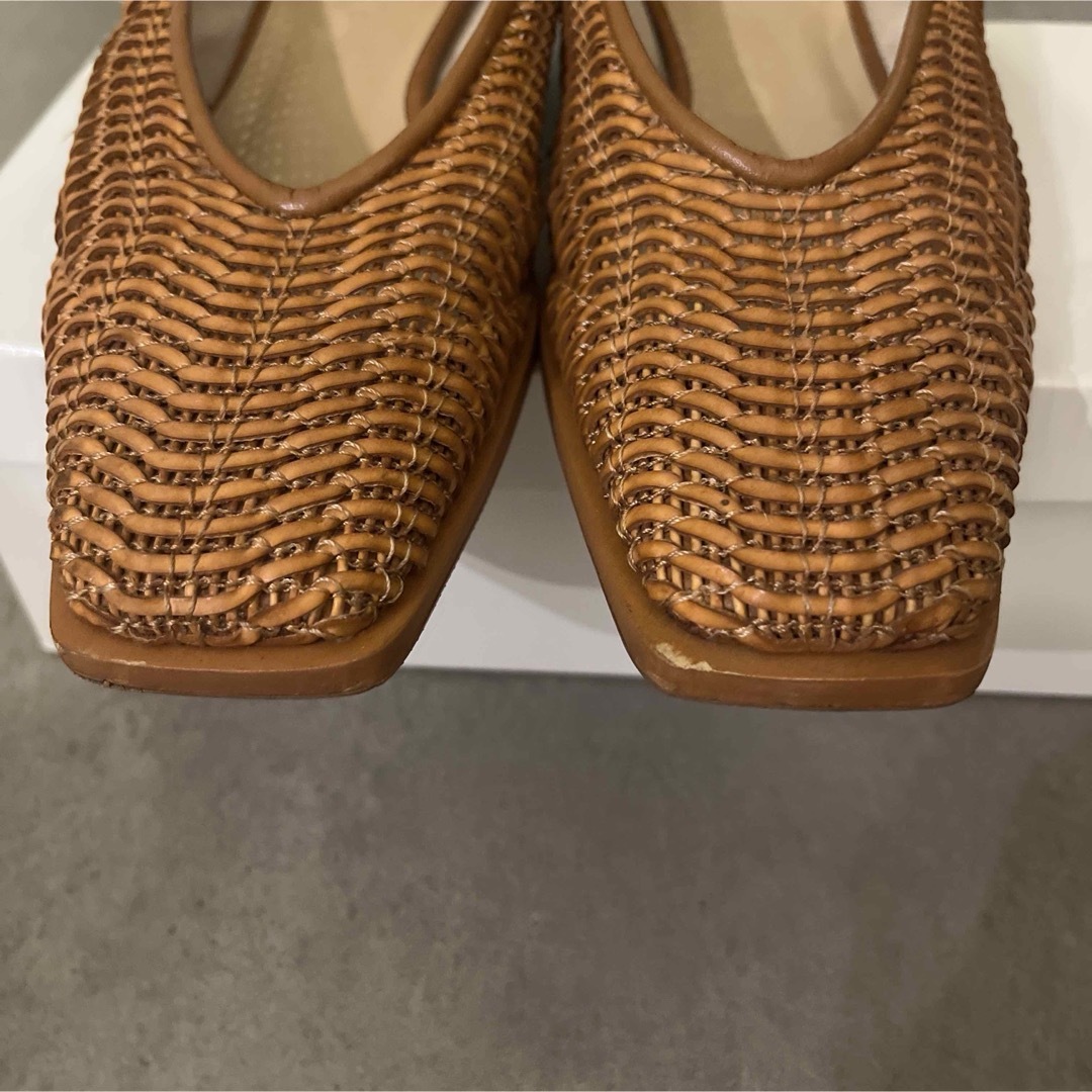 CLANE - CLANE メッシュフラットシューズ 2way サイズ37 キャメルの