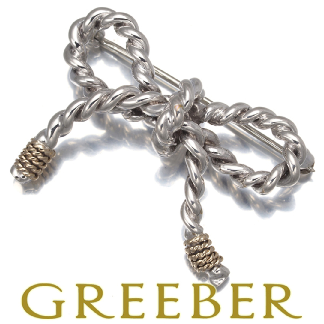 Tiffany & Co. - ティファニー ブローチ ツイスト リボン シルバー 925