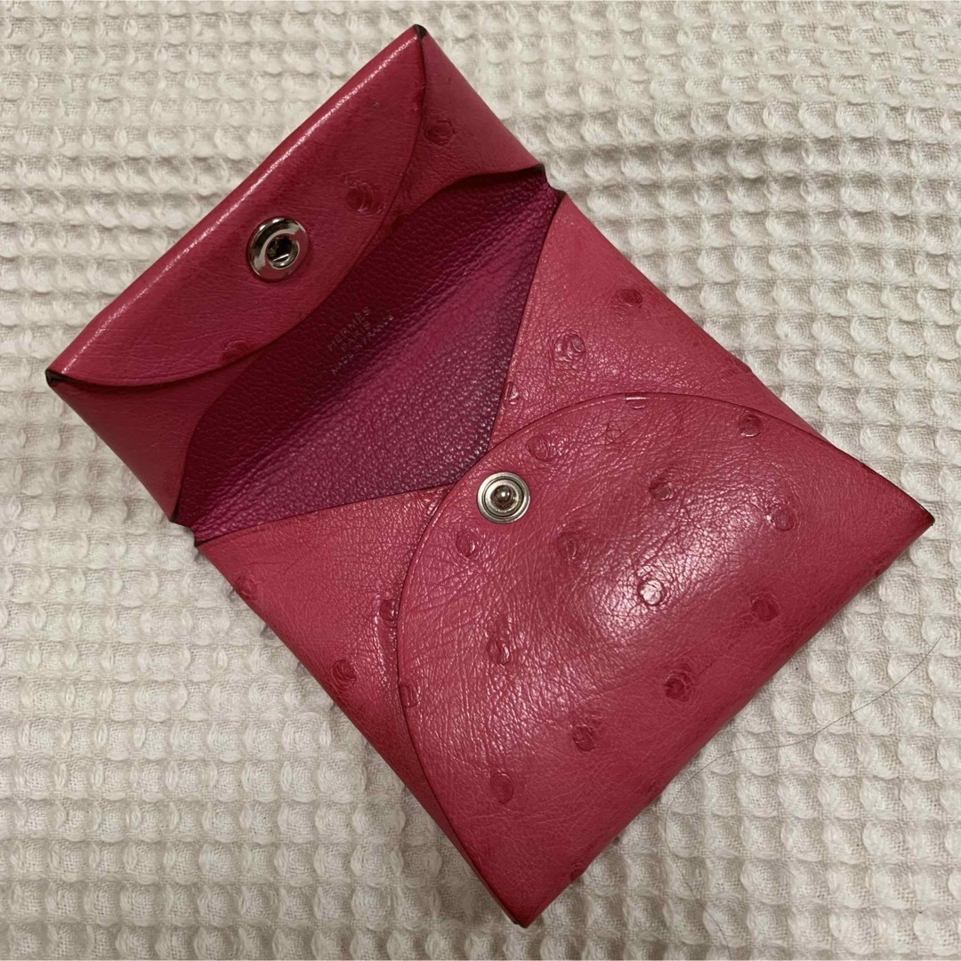 HERMES - 限界価格 【希少】 HERMES バスティア オーストリッチ ピンク