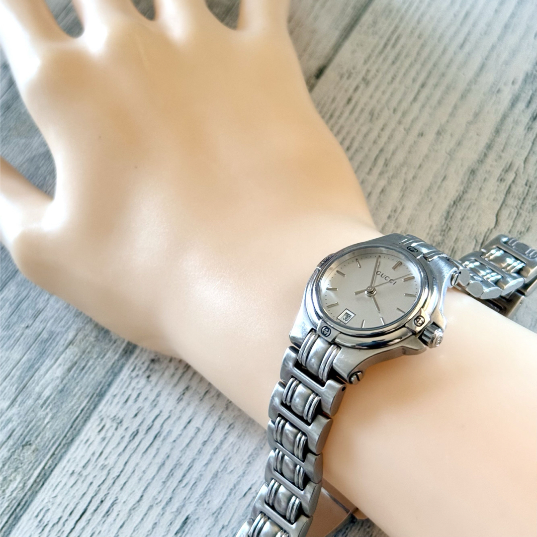 GUCCI - 【電池交換済】グッチ GUCCI 腕時計 9040L レディース
