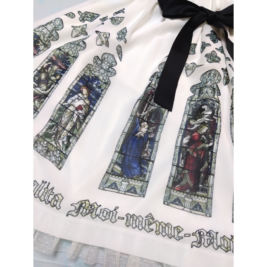 Moi-meme-Moitie - Moitie ステンドグラスプリントシフォンワンピース