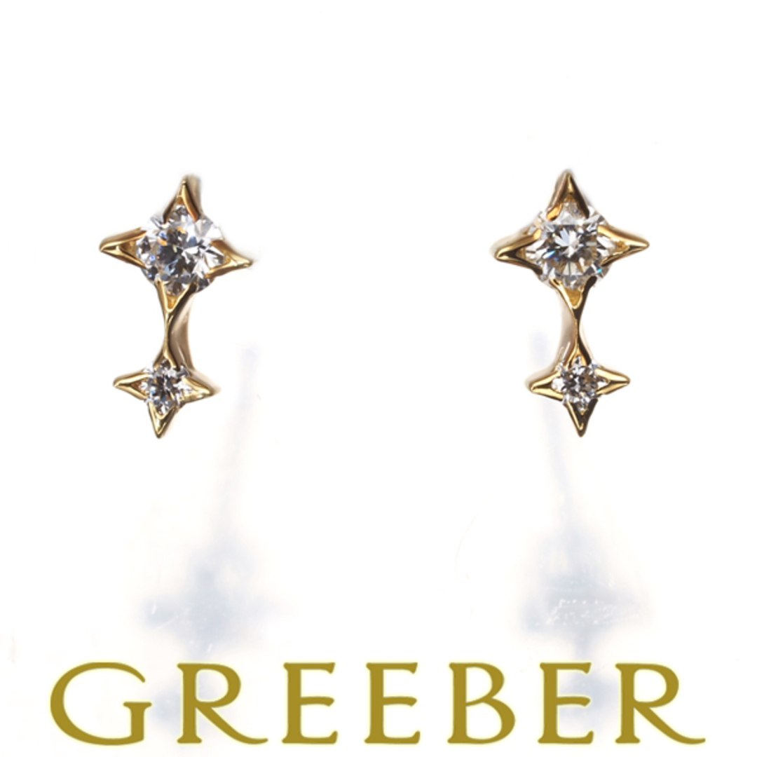 AHKAH - アーカー ピアス ダイヤ ダイヤモンド アルビレオ K18YG