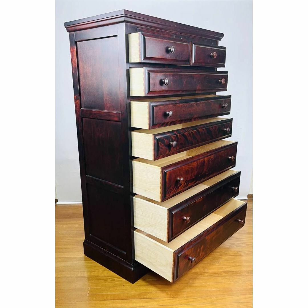 稀少/美品】神居民芸家具 整理タンス チェスト 引き出し8杯 稀少/美品