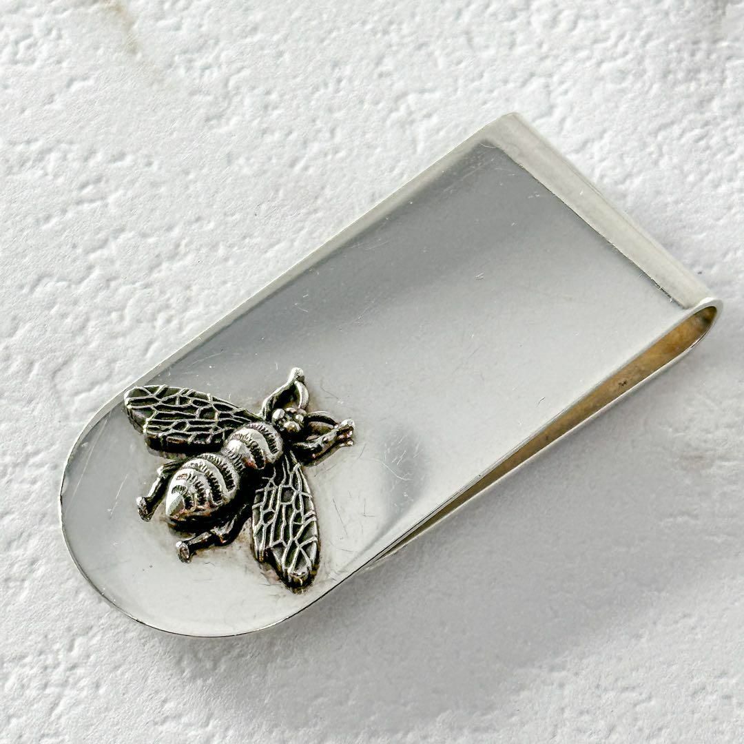 GUCCI ビー bee 蜂 モチーフ付 シルバー マネークリップ 925