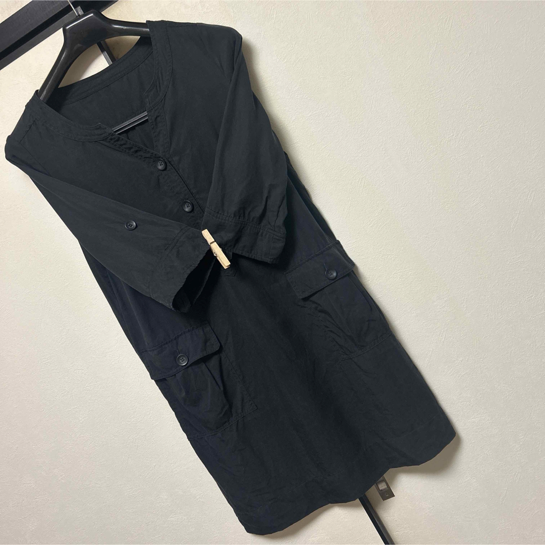 ☆限定値下☆ブラック 五分袖 チュニックの通販 by ちくU^エ^Uもず｜ラクマ