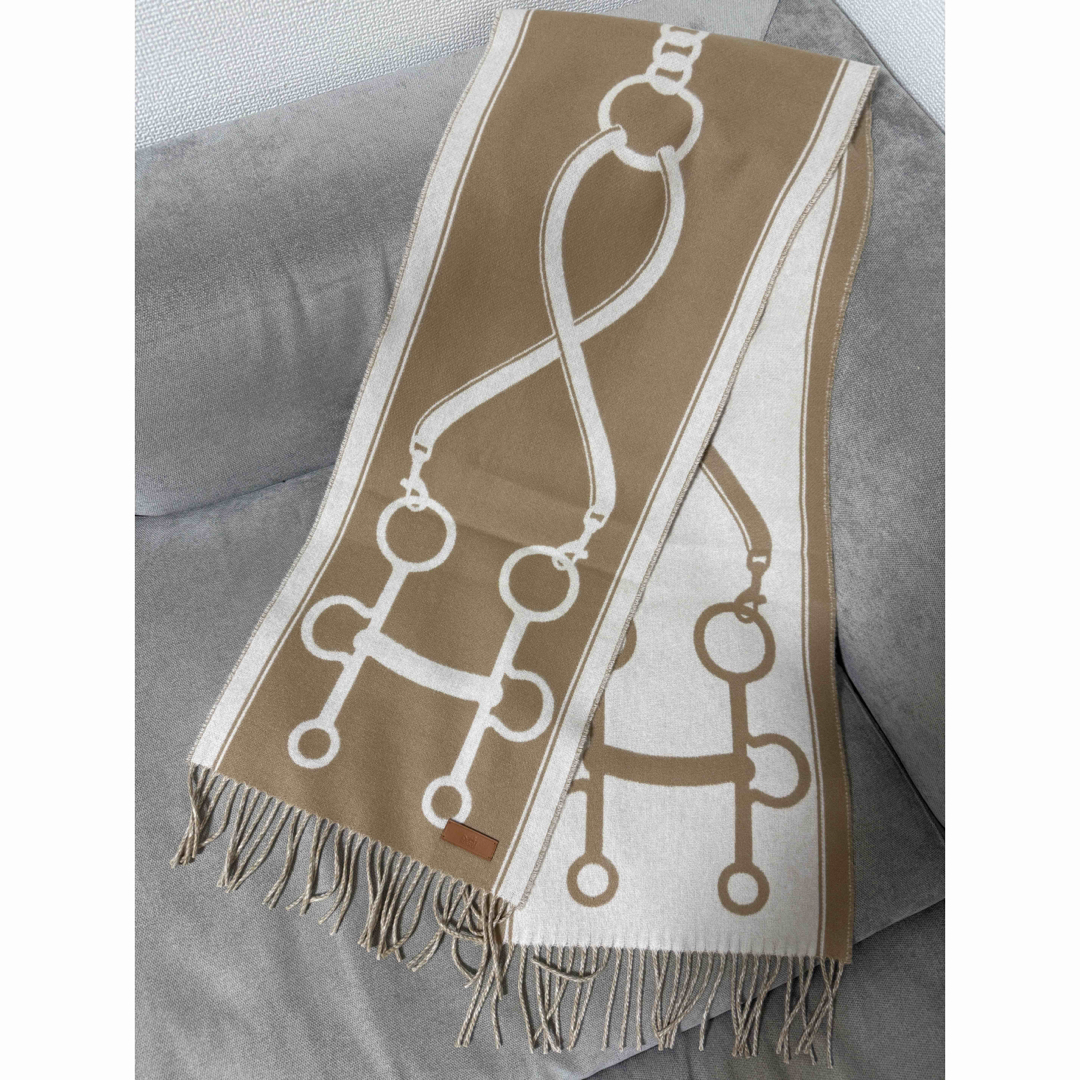 HERMES - 値下げ！新品未使用 エルメス カシミヤマフラー 《モール