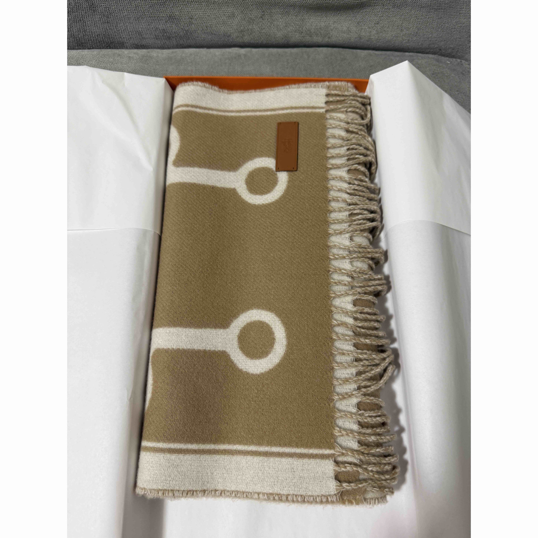 HERMES - 値下げ！新品未使用 エルメス カシミヤマフラー 《モール