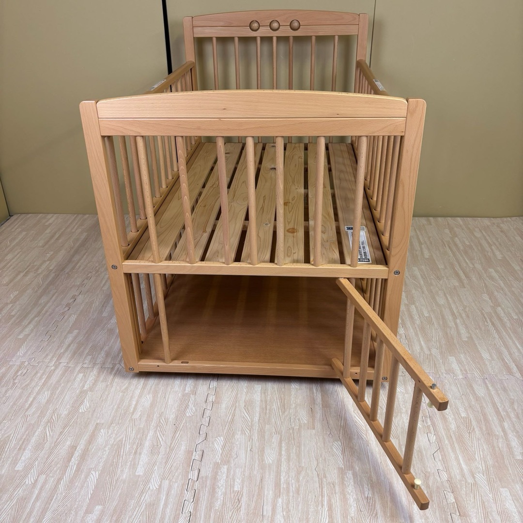 ☆すのこ床板☆美品☆日本製サワベビーデュアルスライドベッドティアラDX