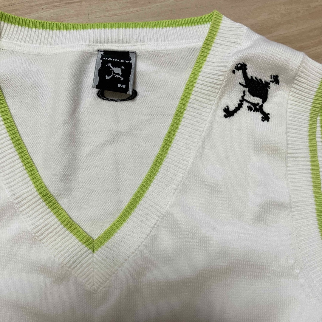 Oakley - OAKLEY メンズ ベスト M ホワイト ライムグリーンの通販 by